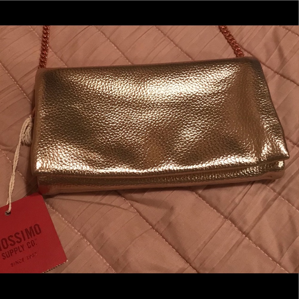 NWT Mossimo Supply Co. Rose Gold fold out purse.